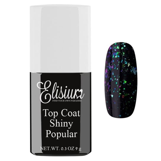 Elisium, Top Coat Shiny Elisium, Top do lakierów hybrydowych Popular, 9 g Elisium