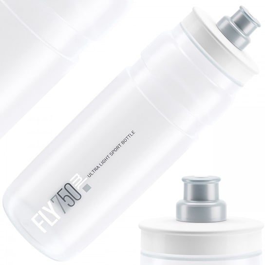 Elite, Bidon, Fly Clear transparent BPA free, biały, 750ml Elite