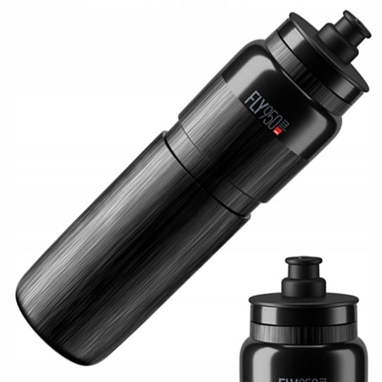 ELITE FLY TEX 950 ml Bidon rowerowy BPA FREE ULTRA LEKKI JAKOŚĆ czarny Elite
