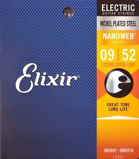Elixir 12007 Sult (09-52 ) Nw Struny Do Gitary Elektrycznej - 7 Elixir
