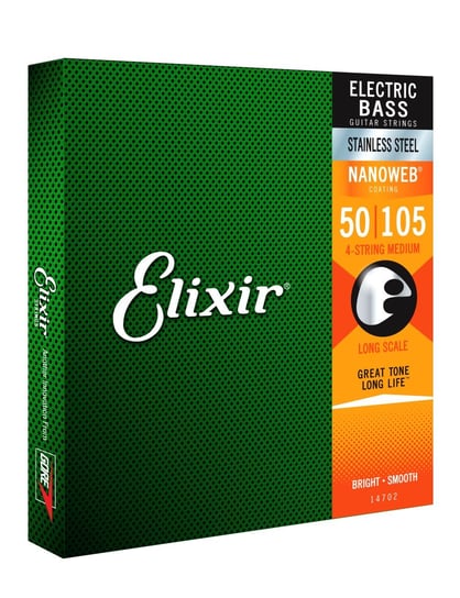 Elixir Nanoweb 14702 50-105 - Struny do gitary basowej Elixir