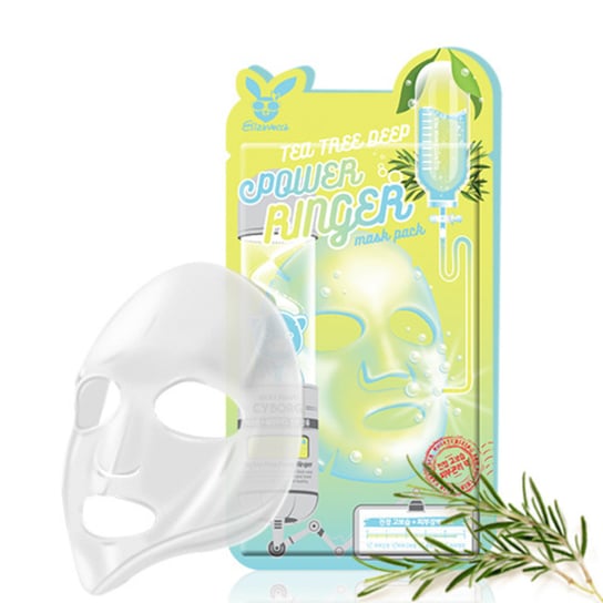 Elizavecca, Tea Tree Deep Power Ringer Mask - Łagodząca Maska W Płachcie, 1 szt. Elizavecca
