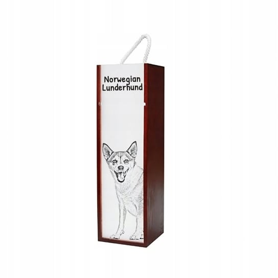 Elkhund szary Pudełko na wino z grafiką zdjęciem Inna marka