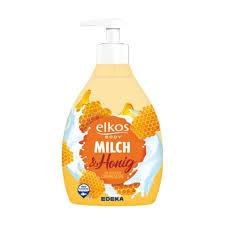 Elkos, Mydło W Płynie Milch Honey Butelka, 500ml Elkos
