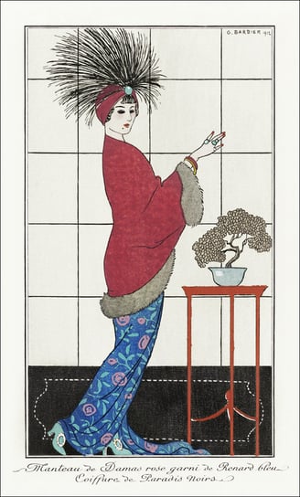 Elle et Lui, George Barbier - plakat 50x70 cm Galeria Plakatu