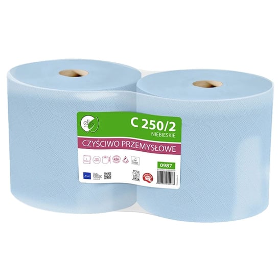 ELLIS Ecoline Wytrzymałe, dwuwarstwowe czyściwo celulozowe, niebieski ręcznik papierowy 2 rolki sarcia.eu