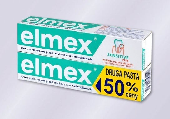 Elmex, Sensitive, pasta do zębów, zestaw, 2x75 ml Elmex