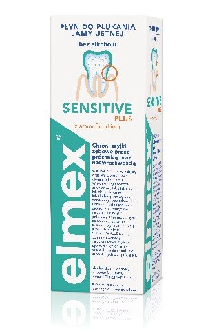 Elmex, Sensitive Plus, płyn do płukania jamy ustnej, 400 ml Elmex