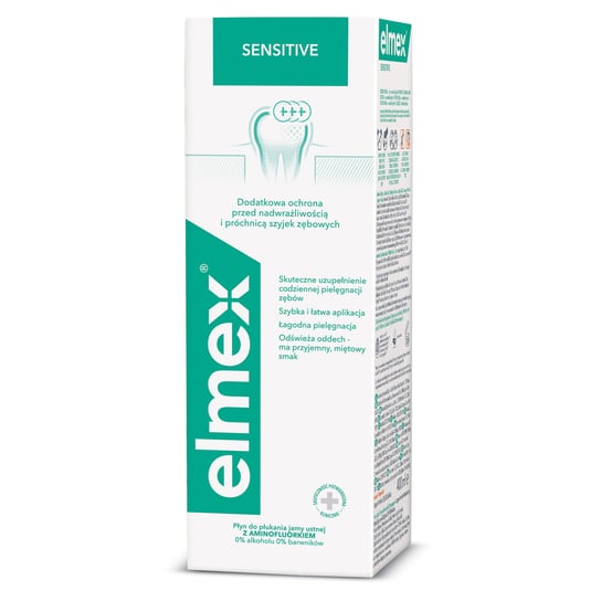 elmex SENSITIVE Płyn do płukania jamy ustnej 400ml Elmex