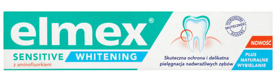 Elmex, Sensitive Whitening, pasta do zębów wybielająca, 75 ml Elmex