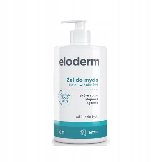 ELODERM ŻEL DO MYCIA 2W1 SKÓRA SUCHA ATOPOWA SKŁONNA DO ALERGII 750 ML Polpharma