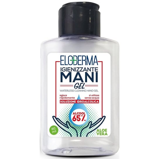 Eloderma, Waterless Cleaning Hand, antybakteryjny żel do rąk Aloe Vera, 80 ml Eloderma