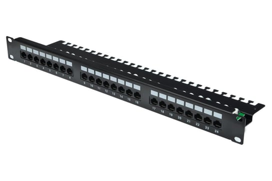 ELPIO 26595 Patchpanel kat.6 19" 1U, 24p UTP nieekranowy, z półką (2126-6) Elpio