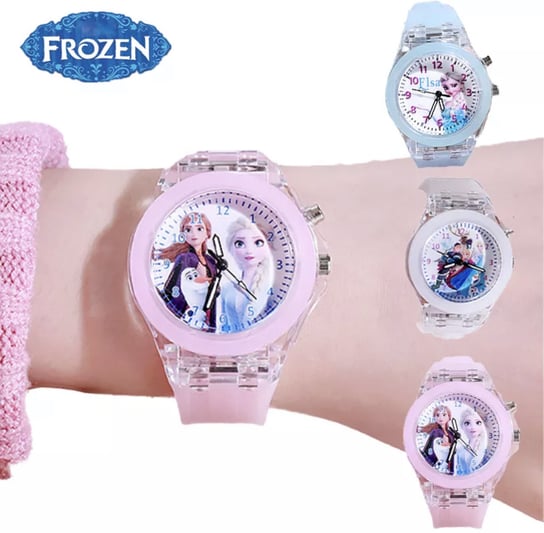 Elsa i Anna FROZEN Kraina Lodu zegarek świecący dla dziewczynki Inna marka