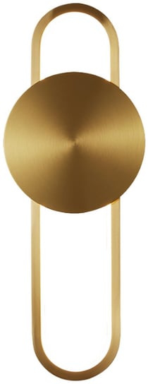 Elyptica - nowoczesna lampa kinkiet złoty 40 cm Iluminar