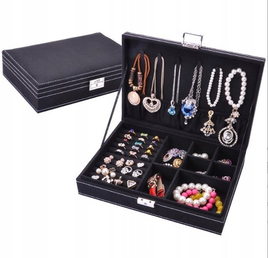 EM_MA, Elegancki kuferek szkatułka organizer na biżuterię EM_MA