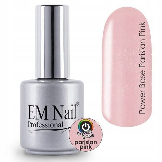 EM Nail, Baza, Power Base Parisian Pink, 15ml EM Nail