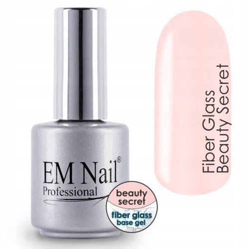 EM Nail, Beauty Secret, Baza z włóknem szklanym, 15ml EM Nail