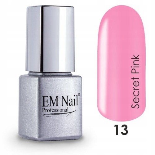 EM Nail, Lakier hybrydowy 13 Secret Pink, 6 ml EM Nail