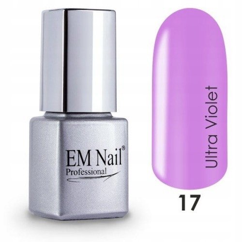EM Nail, Lakier hybrydowy 17 Ultra Violet, 6 ml EM Nail