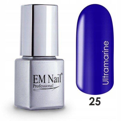EM Nail, Lakier hybrydowy 25 Ultramarine, 6 ml EM Nail