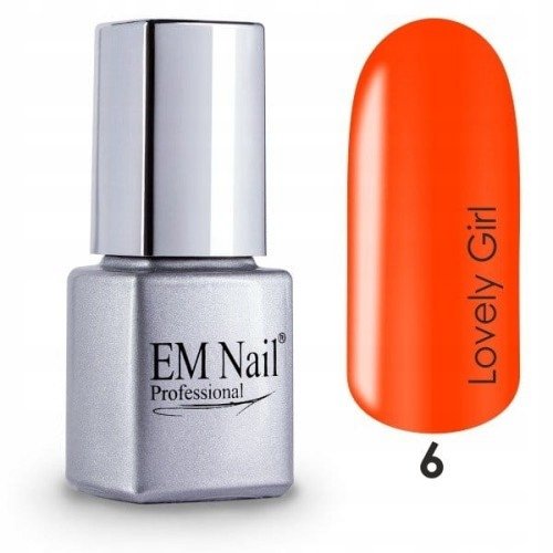 EM Nail, Lakier hybrydowy 6 Lovely Girl, 6 ml EM Nail