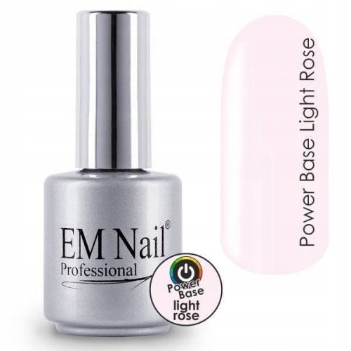 EM Nail, Modelująca baza, Power Base Light Rose, 15ml EM Nail