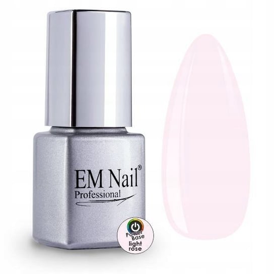 EM Nail, Modelująca baza, Power Base, Light Rose, 6ml EM Nail