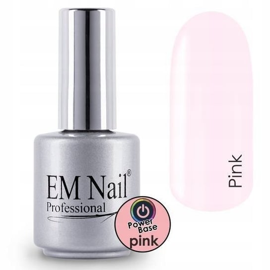 EM Nail, Modelująca baza, Power Base Pink, 15ml EM Nail