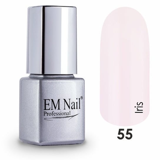 EM nailProfessional, Easy 3W1, lakier hybrydowy 55 Iris, 6 ml EM Nail Professional