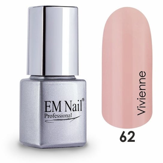 EM nailProfessional, Easy 3W1, lakier hybrydowy 62 Vivienne, 6 ml EM Nail Professional