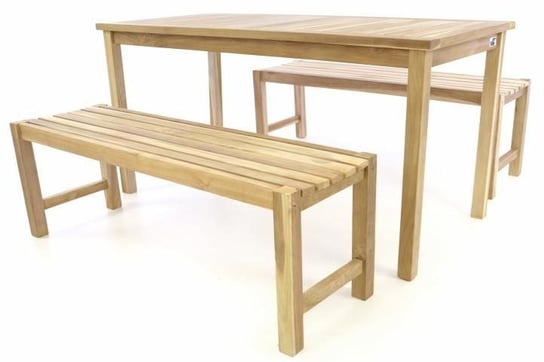 Emaga DIVERO zestaw stołowy i ogrodowy - nieimpregnowany tek - 150 Inna marka