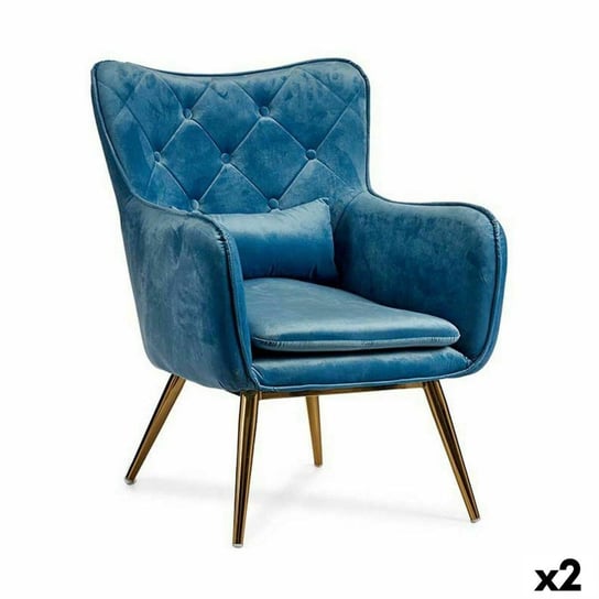 Emaga Fotel Niebieski 68 x 92 x 70 cm (2 Sztuk) Inna marka