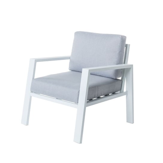 Emaga Fotel ogrodowy Thais 73,20 x 74,80 x 73,30 cm Aluminium Biały Inna marka