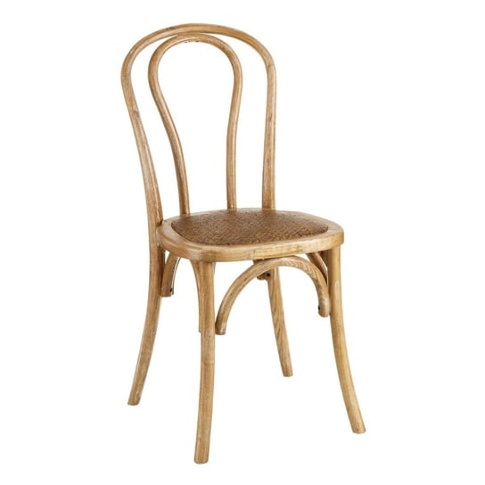 Emaga Krzesło do Jadalni 42 x 41 x 89 cm Naturalny Drewno wiązu Inna marka