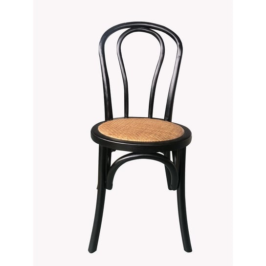 Emaga Krzesło do Jadalni DKD Home Decor Czarny Rattan Drewno wiązu (43 x 44 x 89 cm) DKD Home Decor