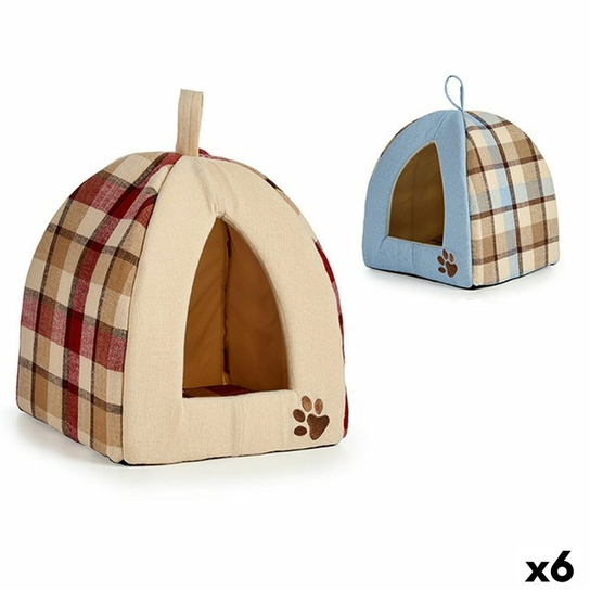 Cabane Hérisson En Bois 45x33x22 Cm - Toit Imperméable - Entrée Labyrinthe Anti-Prédateurs