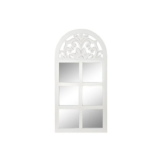 Emaga Lustro ścienne DKD Home Decor Szkło Okna Biały Drewno MDF (81 x 2,5 x 162,5 cm) DKD Home Decor