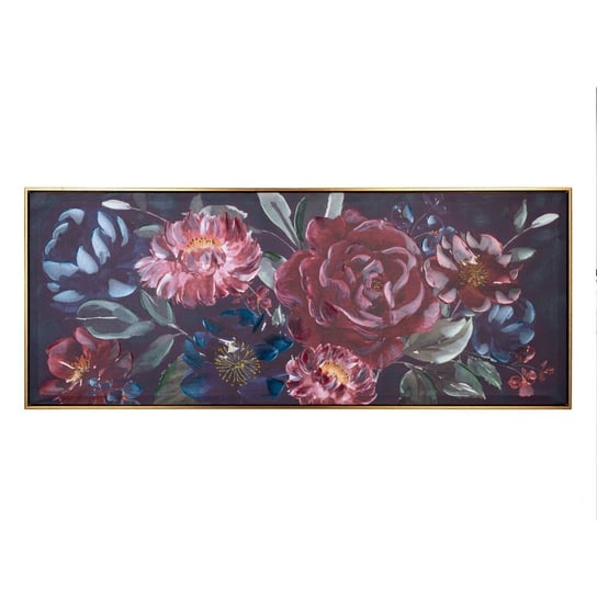 Emaga Obraz 135 x 3,5 x 55 cm Płótno Kvety Inna marka