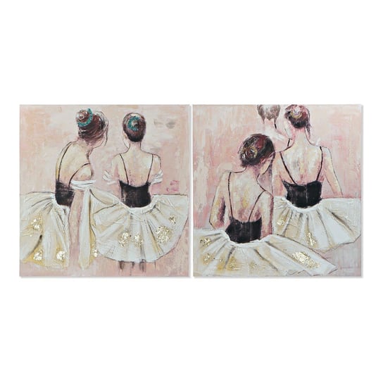 Emaga Obraz DKD Home Decor Dancers (100 x 3,5 x 100 cm) (2 Sztuk) DKD Home Decor