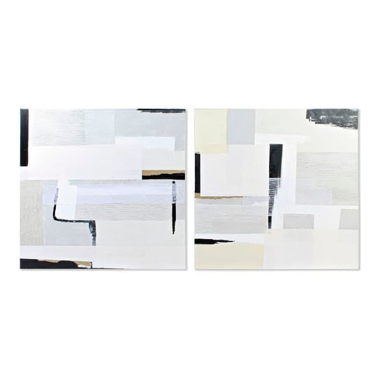 Emaga Obraz DKD Home Decor Paint Abstrakcyjny (100 x 4 x 100 cm) (2 Sztuk) DKD Home Decor