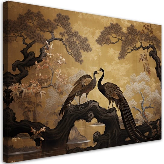Emaga Obraz na płótnie, Pawie Drzewo Bonsai - 120x80 Inna marka