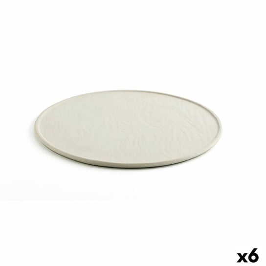 Emaga Talerz płaski Quid Mineral Gres Ceramika Beżowy Ø 33 cm (6 Sztuk) Inna marka