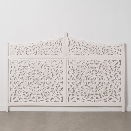 Emaga Zagłówek do łóżka 180 x 123 cm Drewno Biały DMF Inna marka