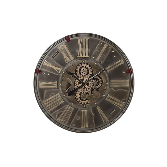 Emaga Zegar Ścienny DKD Home Decor Koła zębate Czarny Złoty Żelazo (80 x 6,5 x 80 cm) DKD Home Decor