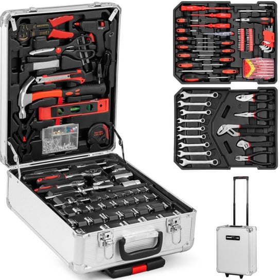 Emaga Zestaw narzędzi ręcznych w walizce na kółkach- 413 elementów Inna marka