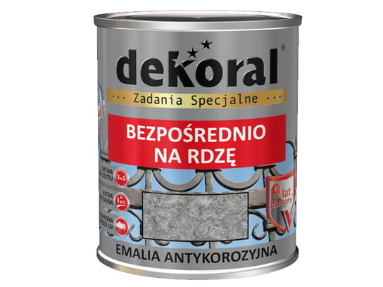 Emalia Dekoral Antykor Szaro-srebrny młotkowy 0,65L Emantyk Mł. Szaro-Srebrny 0.65L dekoral