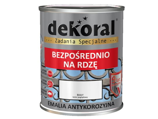 Emalia Dekoral Antykorozyjna Biała 0,65L Emantyk Biały 0.65L dekoral