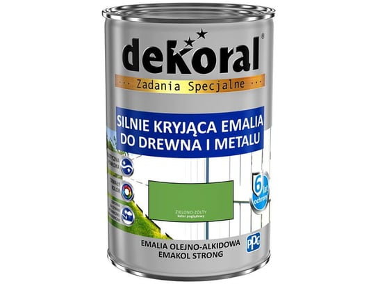 Emalia Dekoral Emakol Strong Zielono-Żółty 0.9L dekoral