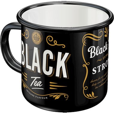 Emaliowany Kubek Black Tea Nostalgic-Art Merchandising